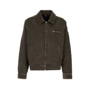 A.P.C. Men Chocolate Denim Alexis Jacket